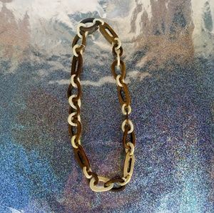 NWOT Anthropolgie Wooden Linked Necklace